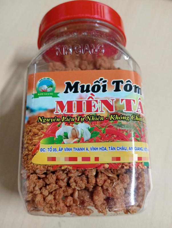 Lốc 6 Hủ 100g(80g) Muối Tôm Miền Tây Kim Giang Gia Vị