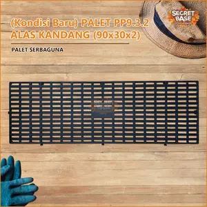 [COD] (Kondisi Baru) PALET PP9.3.2 ALAS KANDANG (90x30x2) - Palet Plastik / Tatakan Gudang Pabrik