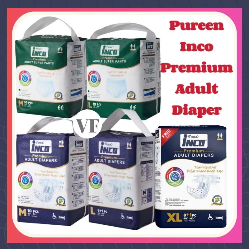 PUREEN INCO Premium Adult Diaper Tape & Super Pants - M / L / XL ...