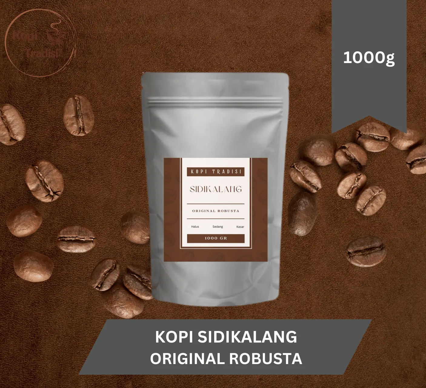 Kopi Bubuk Sidikalang Original  Robusta 1000 gr (1kg)