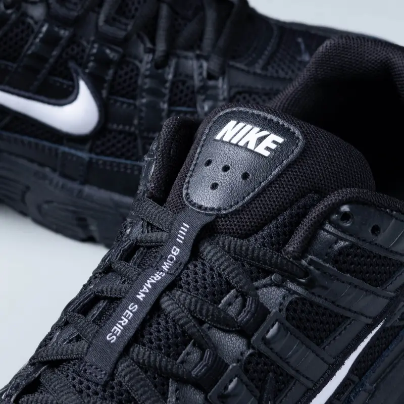 Nike P6000 Black Black White Swoosh 3