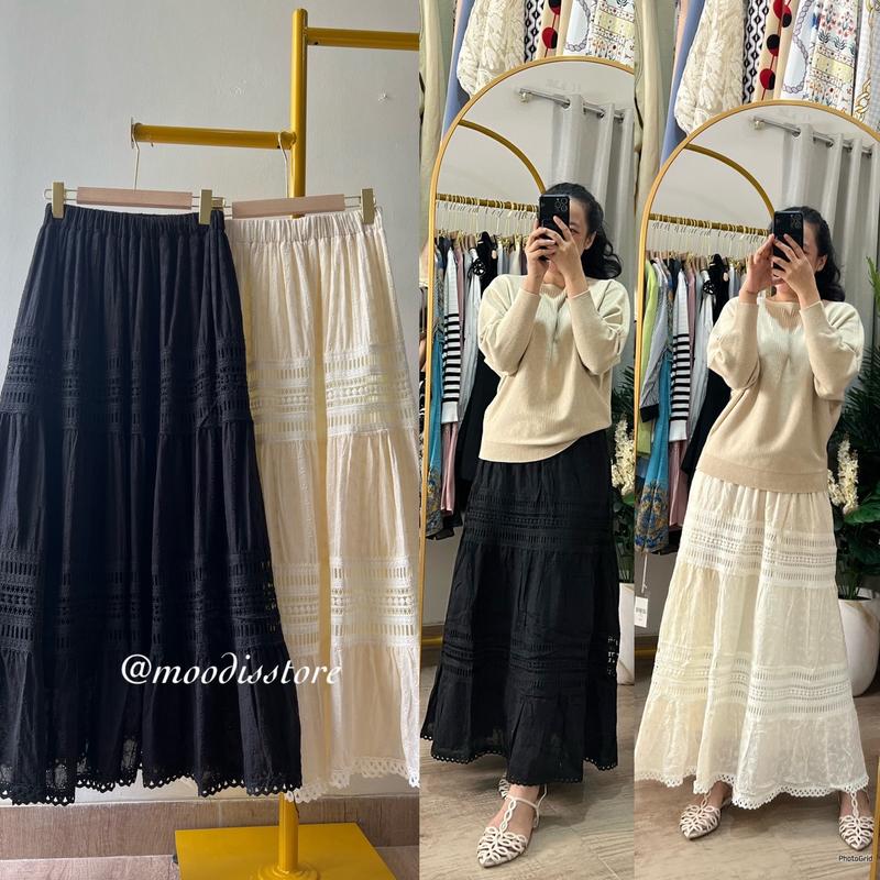 Moodis Bohemian Embroidery Skirt Rok Bordir Bohemian 1