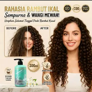 Krim Curl Definisi Rambut Ikal Sempurna Bantu Bentuk & Tahan Sepanjang Hari Cocok untuk Semua Jenis Rambut