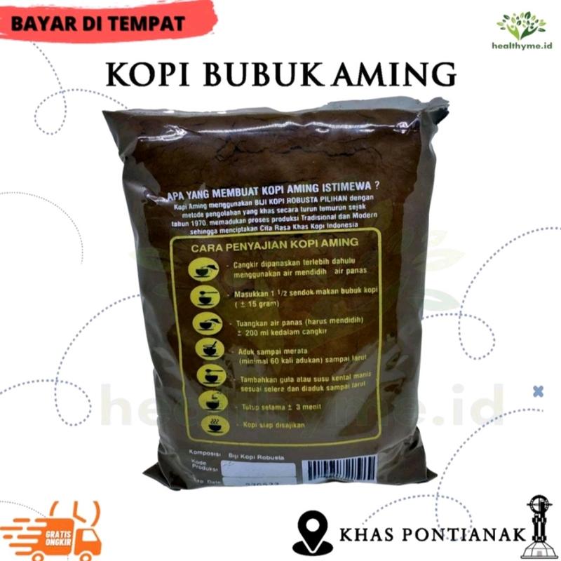kopi aming cita rasa khas pontianak kemasan 500gram Bubuk Coffee Robusta 1