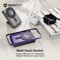 Gambar Micropack Power Bank Wireless Magnetic 1 in 1 10.000 mAh - Fast Charging 22.5 watt - CCC - Stand - Powerbank 10000 - WPB-310 - SFI Group - GREY dari SFI Group Official Store Kota Administrasi Jakarta Pusat 5 Tokopedia