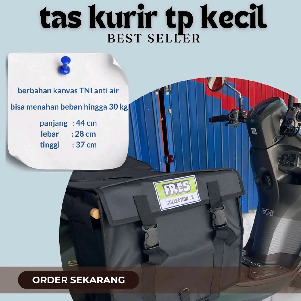 tas kurir kecil, tas kurir anti air, tas kurir motor, tas kurir murah, tas obrok, tas belanja, tas pasar, tas ronjot, tas srandul, tas motor, tas motor pcx, tas motor NMAX
