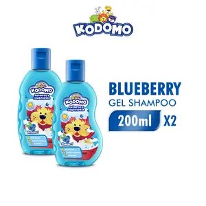 Kodomo Gel Shampoo Blueberry Botol 200ml x2