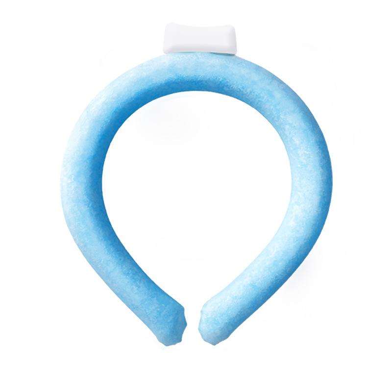 Product Introduction of Summer Outdoor Work Heatstroke Prevention And Cooling Artifact Ice Cooling Neck Ring Ice Pad Ice Pillow Heatstroke Relief Ring Neck Hanging Sports Ring(C56) 19