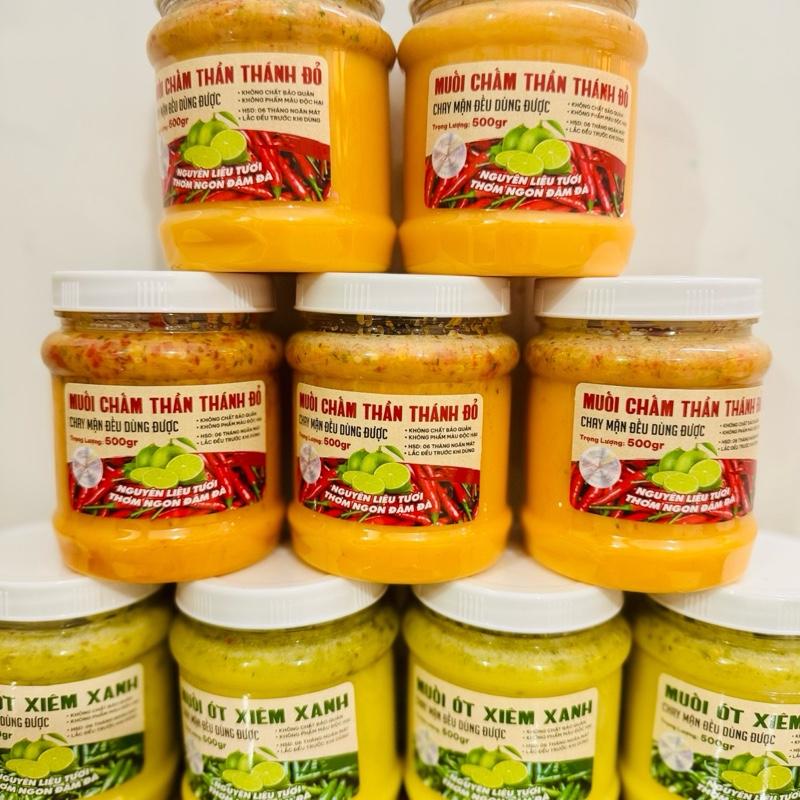  Combo 4 hủ Muối chấm hải sản  470gr hủ . 