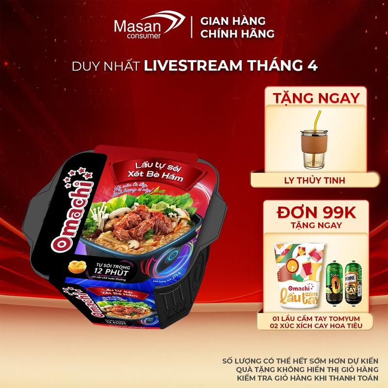 Lẩu tự sôi Omachi xốt bò hầm 273g