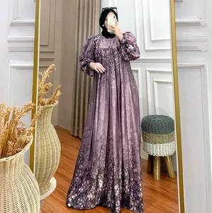 [LRS Luxury] Zaleta Dress Silk Motif Premium Gamis Raya Remaja Dewasa Best Seller Model Terbaru 2026 kombinasi payet swaroski dengan Desain Elegan dan Warna Mewah