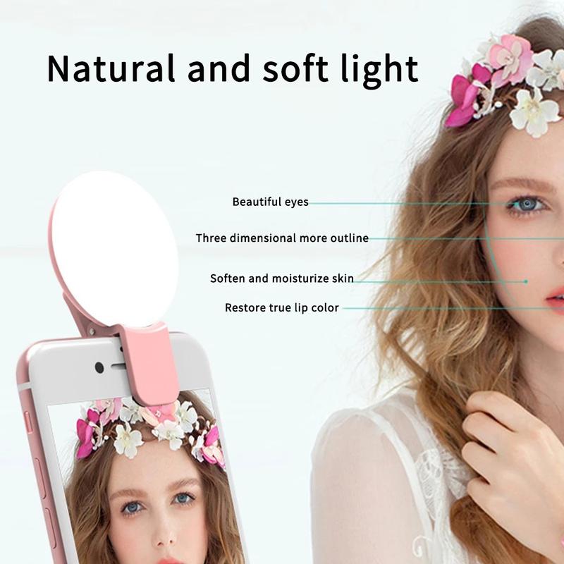 Đèn pin mini, cho điện thoại di động, đèn LED, phát sóng trực tiếp, để chụp ảnh, ánh sáng làm đẹp 6