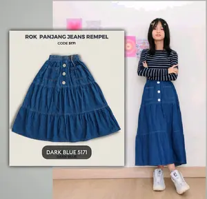 rok rempel anak anak perempuan usia 5-12 tahun-rok mayung model rempel Fashion