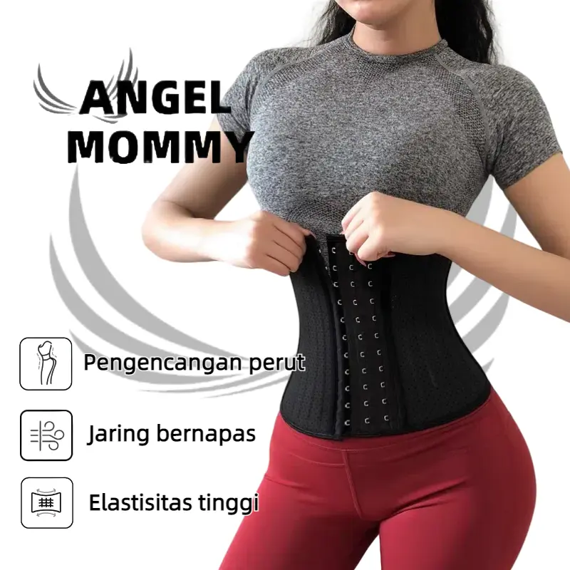 ANGEL MOMMY Korset Pelangsing Perut Buncit Pembentuk Body Wanita Shaper