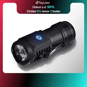 Suksestech Senter Mini Terang Memiliki 5 Mode Cahaya Terang Senter Multifungsi Senter-X-3