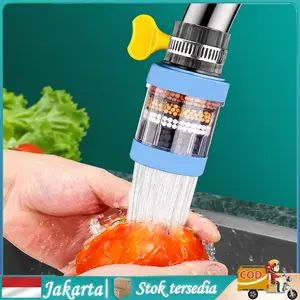 Saringan Air Kran Filter Sambungan KeranWastafel Dengan 4 Lapis Penyaring WaterFilter Karbon