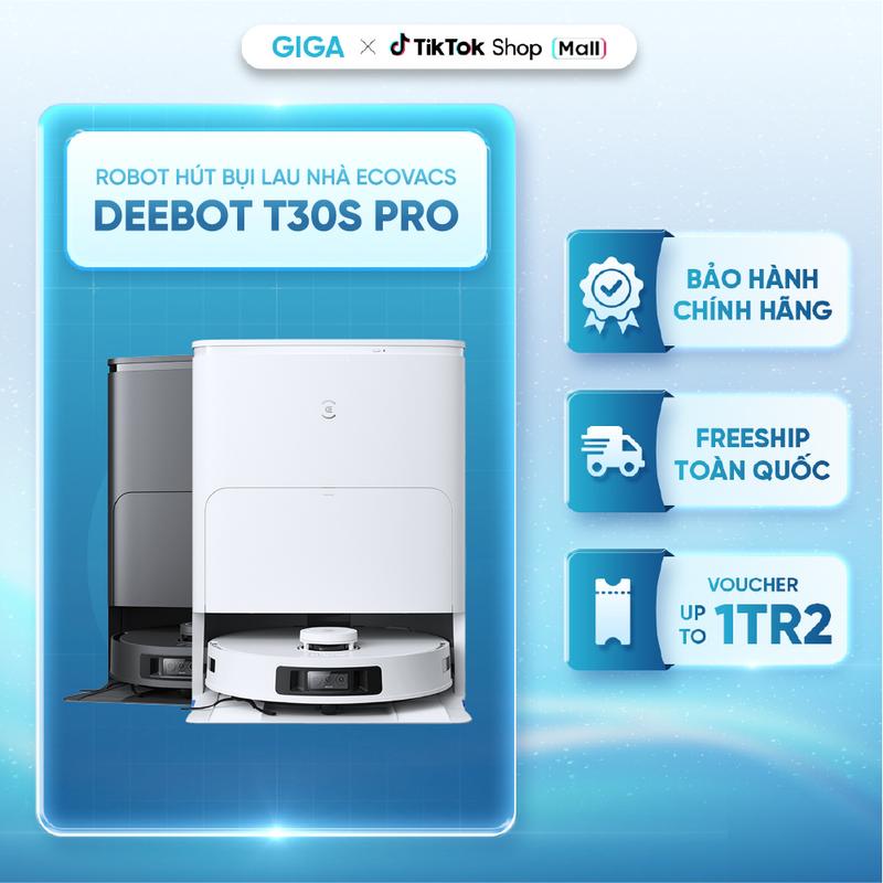 Robot hút bụi lau nhà Ecovacs Deebot T30S Pro 2025 – Bản Quốc Tế