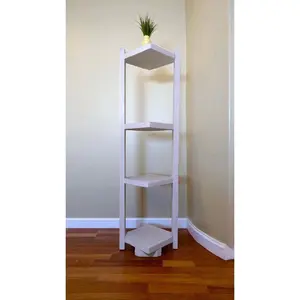Rak sudut kayu aesthetic tinggi 85cm