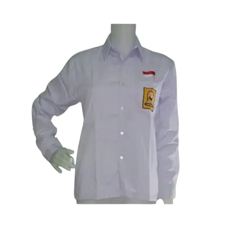 Seragam Sekolah SMP PEREMPUAN Lengan Panjang dan Rok Rimpel Pinggang Kerut Fashion Bordir Baju Anak 6