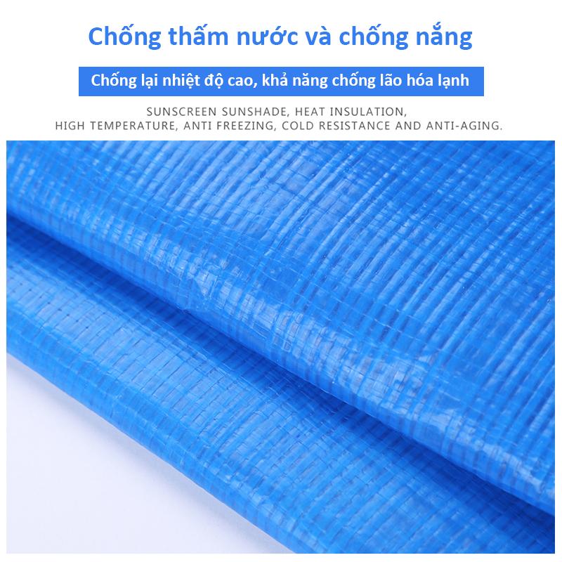 VWMA Bạt che nắng che mưa , bạt chải sàn , bạt xanh cam quy chuẩn  Quốc đã được ép viền đóng khoen góc 7