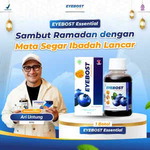 Paket 1 Botol - Eyebost Vitamin Mata Madu Herbal Alami 130ml - Hutan Bilberry Marigold Wortel