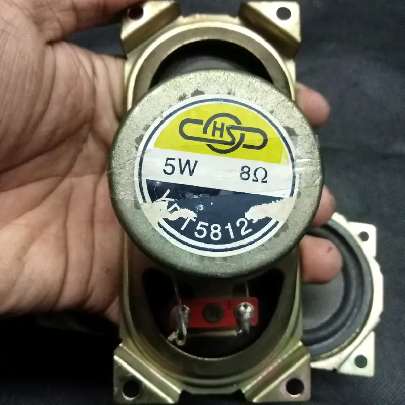 Speaker TV Lonjong Tekuk 8 Ohm 5 Watt panjang 13 cm lebar 6 cm 2