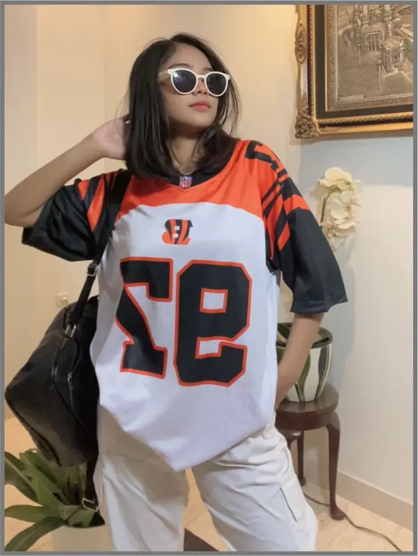 Jersey NFL Oversize American Football Custom Nama Dan Nomor Full Printing Sublime 1