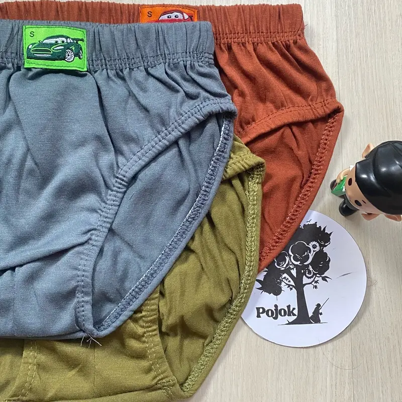 (6pc) CD anak laki-laki logo CAR // Celana dalam anak laki2 model polos bahan katun halus kualitas premium 3