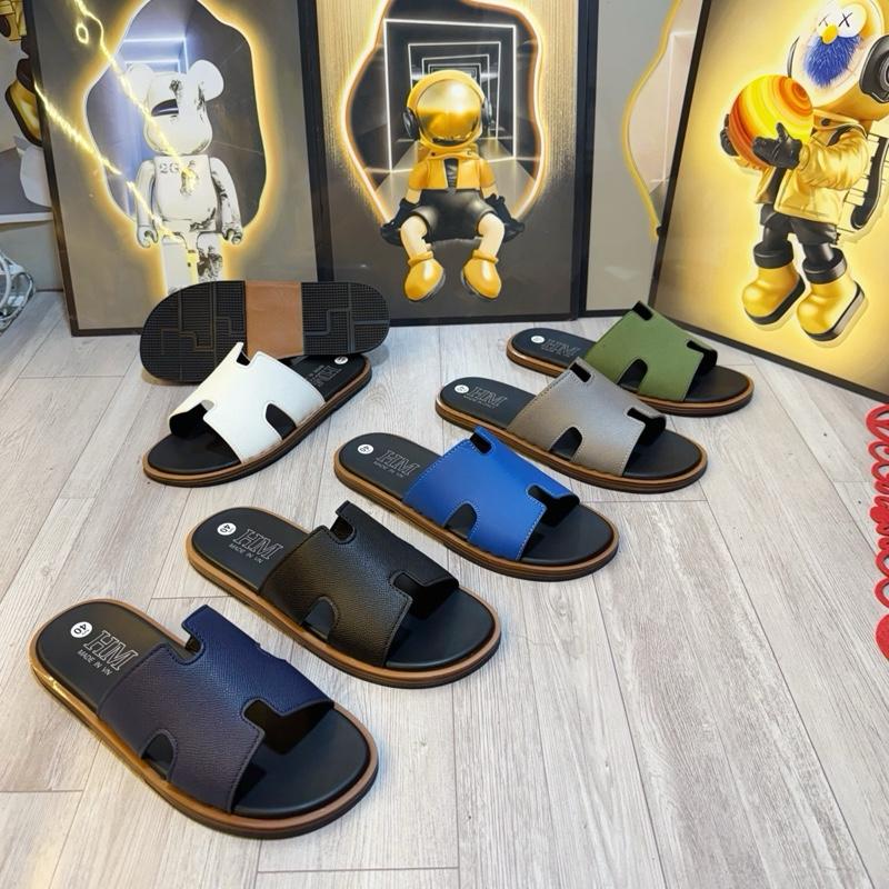 Dép Nam Chữ H.[BẢO HÀNH 3 THÁNG].quai da cao cấp may bo viền.Khâu đế dấu chỉ.đế vân gỗ sắc nét.