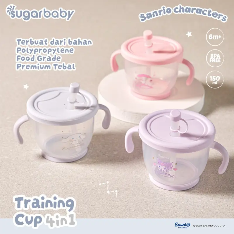 Sugar baby Training Cup 4in1 Karakter 150ml 4