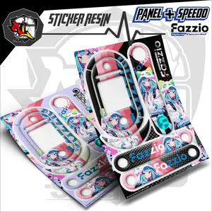 EMLEM PANEL FAZZIO/PANEL.1/STIKER  RESIN PANEL FAZZIO/STIKER PANEL DEPAN FAZZIO/STIKER PANEL BELAKANG FAZZIO/PANEL SPEEDOMETER FAZZIO 125/STIKER RESIN/STIKRER TIMBUL/STIKER KARAKTER/STICKER ANIME Aksesoris Car