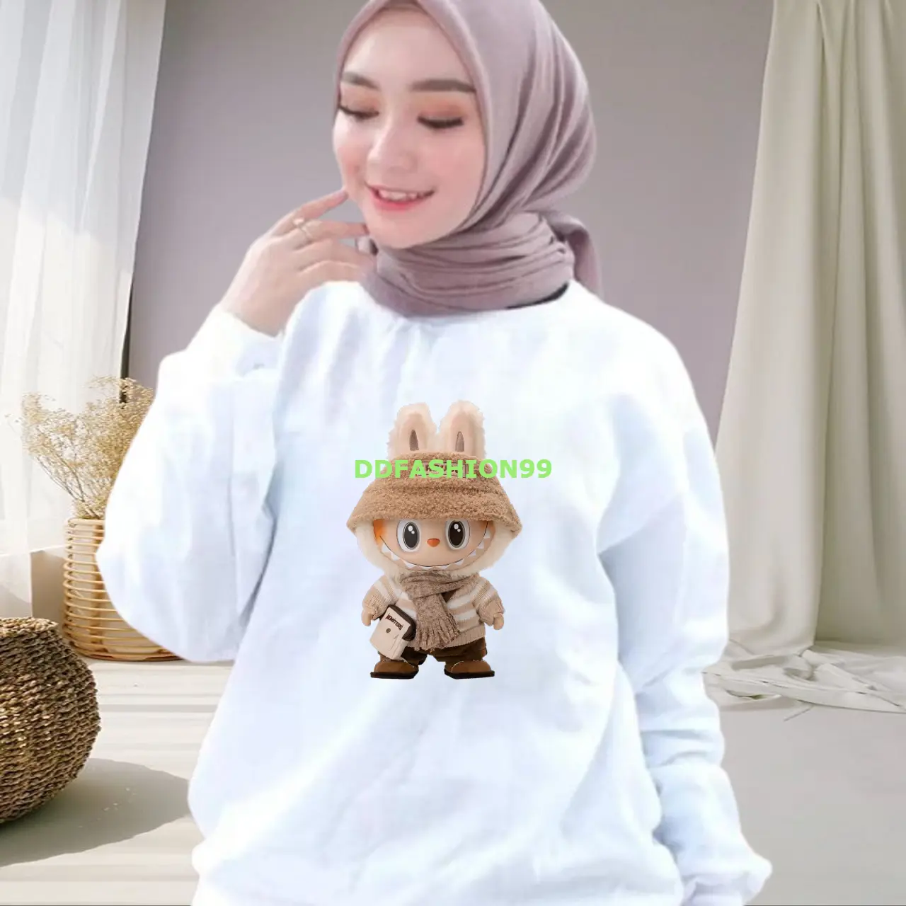 00001 Kaos Atasan Wanita Trendy Baju Lengan Panjang Wanita Dewasa Unisex Produk Lokal