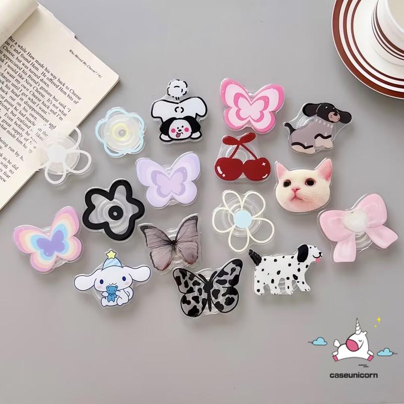 Product Introduction of Caseunicorn-Giá Đỡ Điện Thoại Có Thể Mở Rộng Thông Dụng, Gradient, Tưởng Tượng, Bướm, Phim Hoạt Hình, Dễ Thương, Mèo Lotso, Chó, Tay Cầm Hàn Quốc, Nhẫn 13