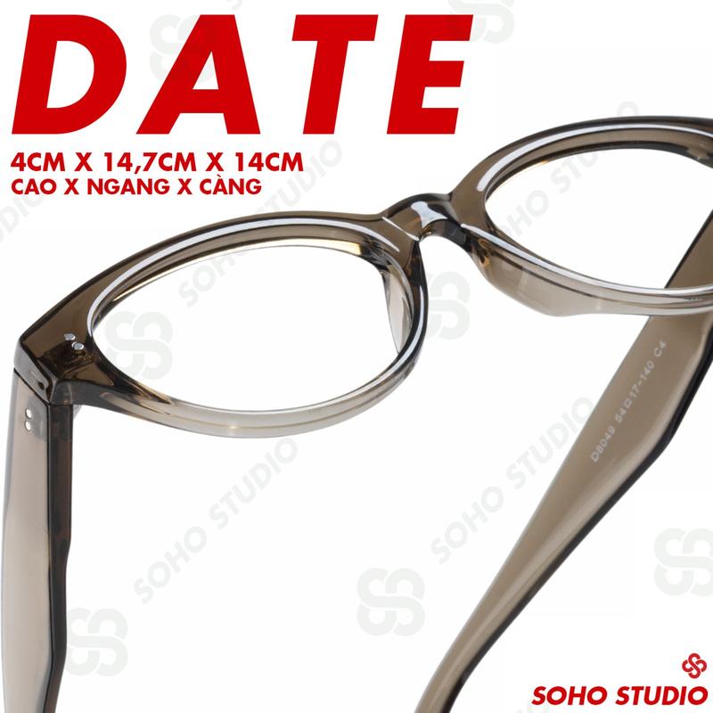[Kèm tròng chống ASX] Gọng kính DATE Soho Studio gọng mắt mèo hợp mọi mặt