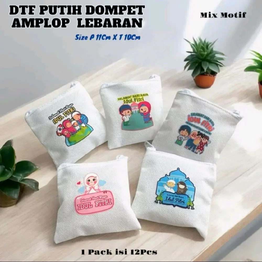 isi 12 angpao lebaran idul Fitri thr dtf Amplop