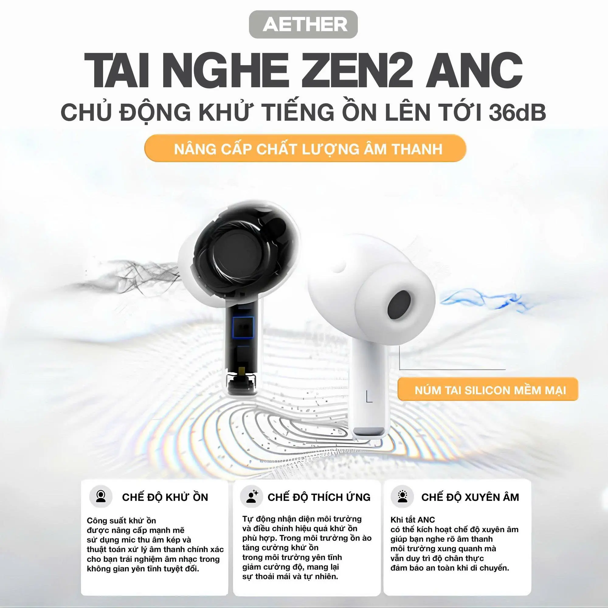 Tai Nghe Bluetooth Zen2 Aether ANC, Tặng Ốp, Cáp Sạc,Chống Ồn, Vuốt Tăng Giảm Âm Lượng, Định Vị, Đổi Tên, Tự Động Kết Nối, Bảo Hành Đổi Mới trong 6 Tháng, Pin trâu Nhét Tai Nghe Nhạc Earphone Bluetooth | BigBuy360 - bigbuy360.vn Tai Nghe Bluetooth Zen2 Aether ANC, Tặng Ốp, Cáp Sạc,Chống Ồn, Vuốt Tăng Giảm Âm Lượng, Định Vị, Đổi Tên, Tự Động Kết Nối, Bảo Hành Đổi Mới trong 6 Tháng, Pin trâu Nhét Tai Nghe Nhạc Earphone Bluetooth | BigBuy360 - bigbuy360.vn