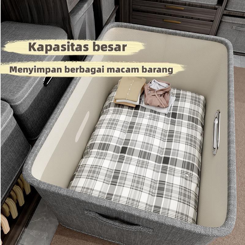 Asrama Rumah Storage box dan tutup berkapasitas besar  Container box Asrama Dapat Dilipat  Organizer box Luar Ruangan  Kotak Penyimpanan Linen Mainan Kotak Buku Multifungsi Kontainer box serbaserbi kotak  penyimpanan 4