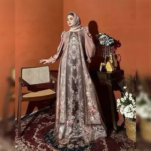 Rennaataa Dress Material Lady Zr Pattern EA Tulle Exlusive By Elly Arsy Only Gamis (Tanpa Hijab)