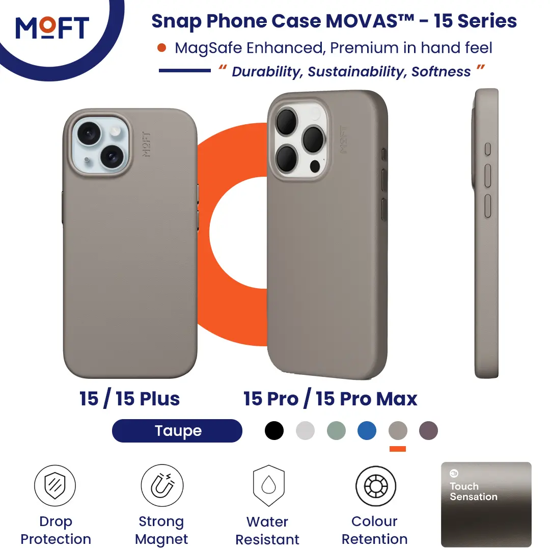 MOFT Snap Phone Case MOVAS for iPhone 15 Series - MagSafe Compatible