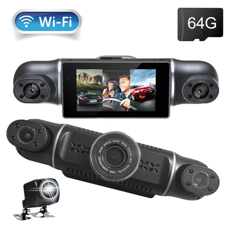 Product Introduction of COD Car Dash Cam 4 Channel Driving Camera FHD 1080P Front Left Right Rear with WiFi Night Vision Loop Recording 24H Parking Monitor 50