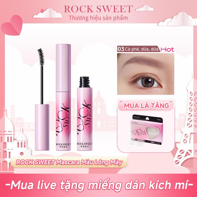KOC ROCKSWEET Mascara Hồng Nâu 03 RS Tông Cà Phê Sữa Hiệu Ứng Trang Điểm Tự Nhiên Chống Thấm Nước Chống Mồ Hôi Lâu Trôi Suốt Ngày Dài Dễ Dàng Tạo Kiểu Lông Mày Tự Nhiên Hoang Dã Phù Hợp Cho Người Mới Bắt Đầu Có Sẵn 4 Màu!