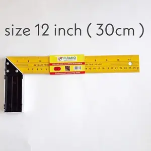 Penggaris Siku Tukang Meter Kuning - Alat Ukur Kualitas Tinggi