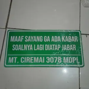 SIGN PLAKAT GUNUNG CUSTOM BEBAS TINGGAL PILIH VARIASI