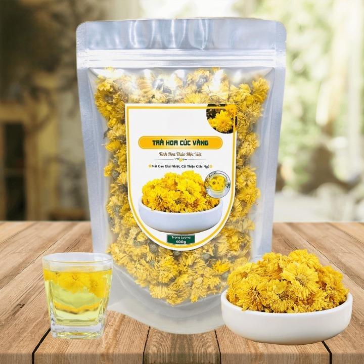 Trà Hoa Cúc Vàng Sấy Khô 1Kg Hoàng Cúc Thanh Nhiệt Giải Độc Mát Gan