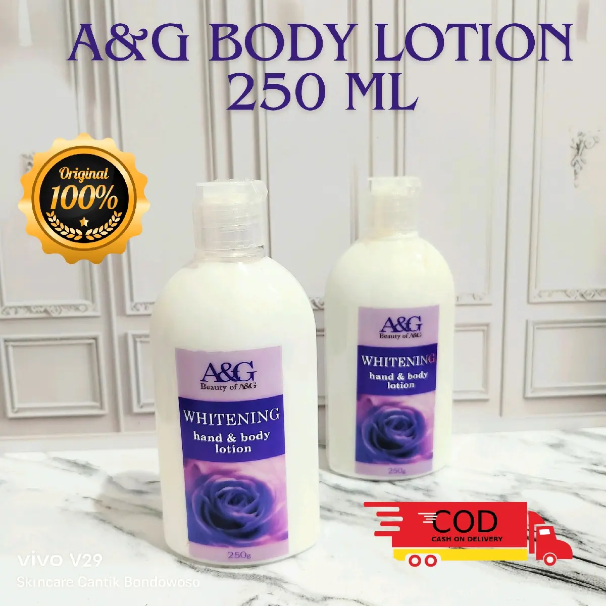 BODY LATION A&G MAWAR 250 ML
