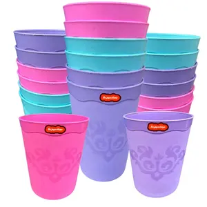 PAKET HEMAT isi 12 gelas minum pastel gelombang