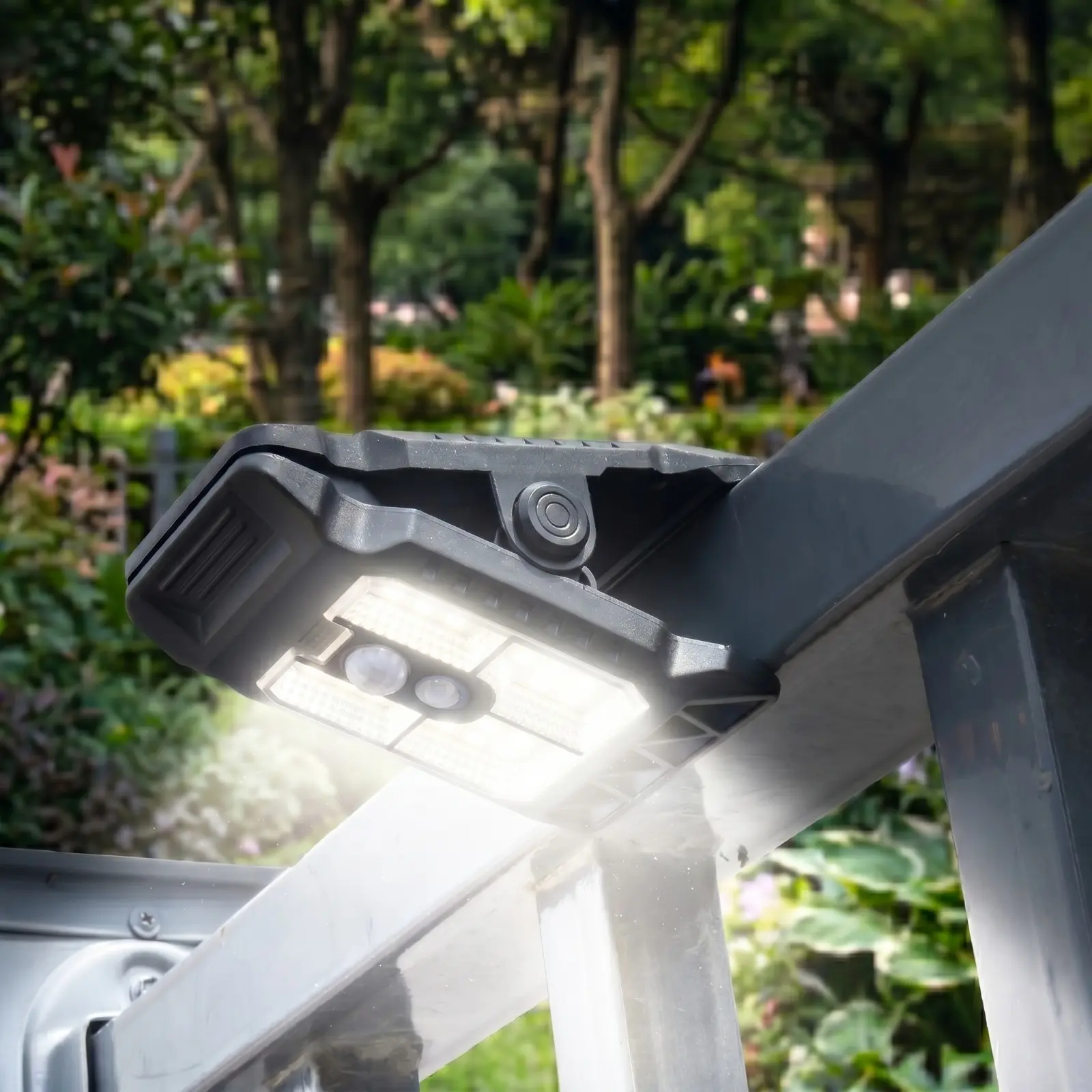 [HU] Lampu Solar Jepit Tenaga Surya LED Bentuk Klip Lampu Dinding Taman Outdoor Mini Clip Lamp