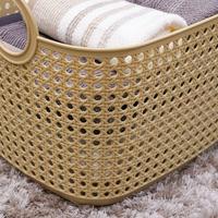 Gambar AZKO Stora Keranjang Penyimpanan Rattan Style Handle Storage Basket Kotak Penyimpanan Serbaguna Bin Organizer Tempat Simpan Barang - Krem, S dari AZKO ID Kota Administrasi Jakarta Barat 3 Tokopedia