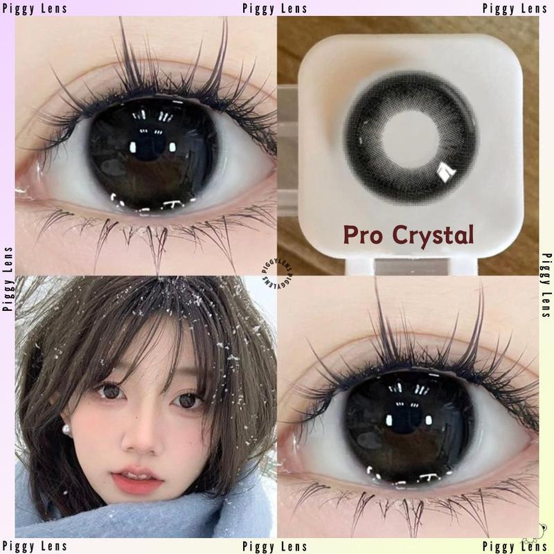 SOFTLENS MYSTICEYES 14.0 MM PRO CRYSTAL & OLIVIA HAZE NORMAL | FREE LENSCASE Contact Lens 0