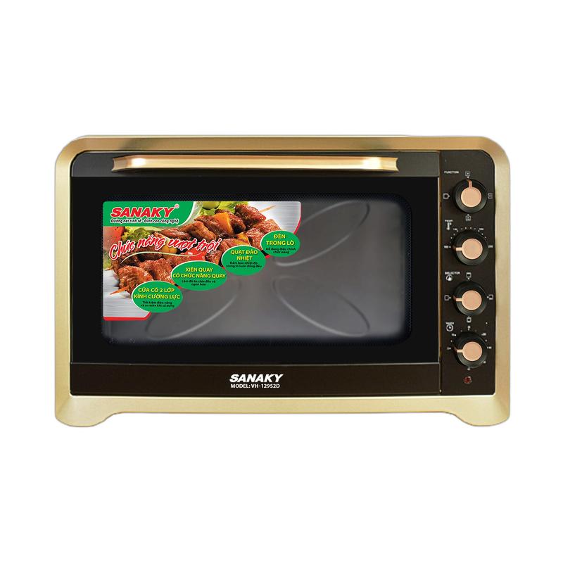 Sanaky by MEGA - Lò Nướng Sanaky VH-129N2D 120L, 2800W, Dung Tích Lớn - Cửa Kính 2 Lớp, Bảng Điều Khiển Núm Vặn Bền Bỉ